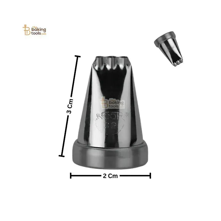 Noor Icing Nozzle | Triple Thread Design | No. 32 | Small Tip - thebakingtools.com
